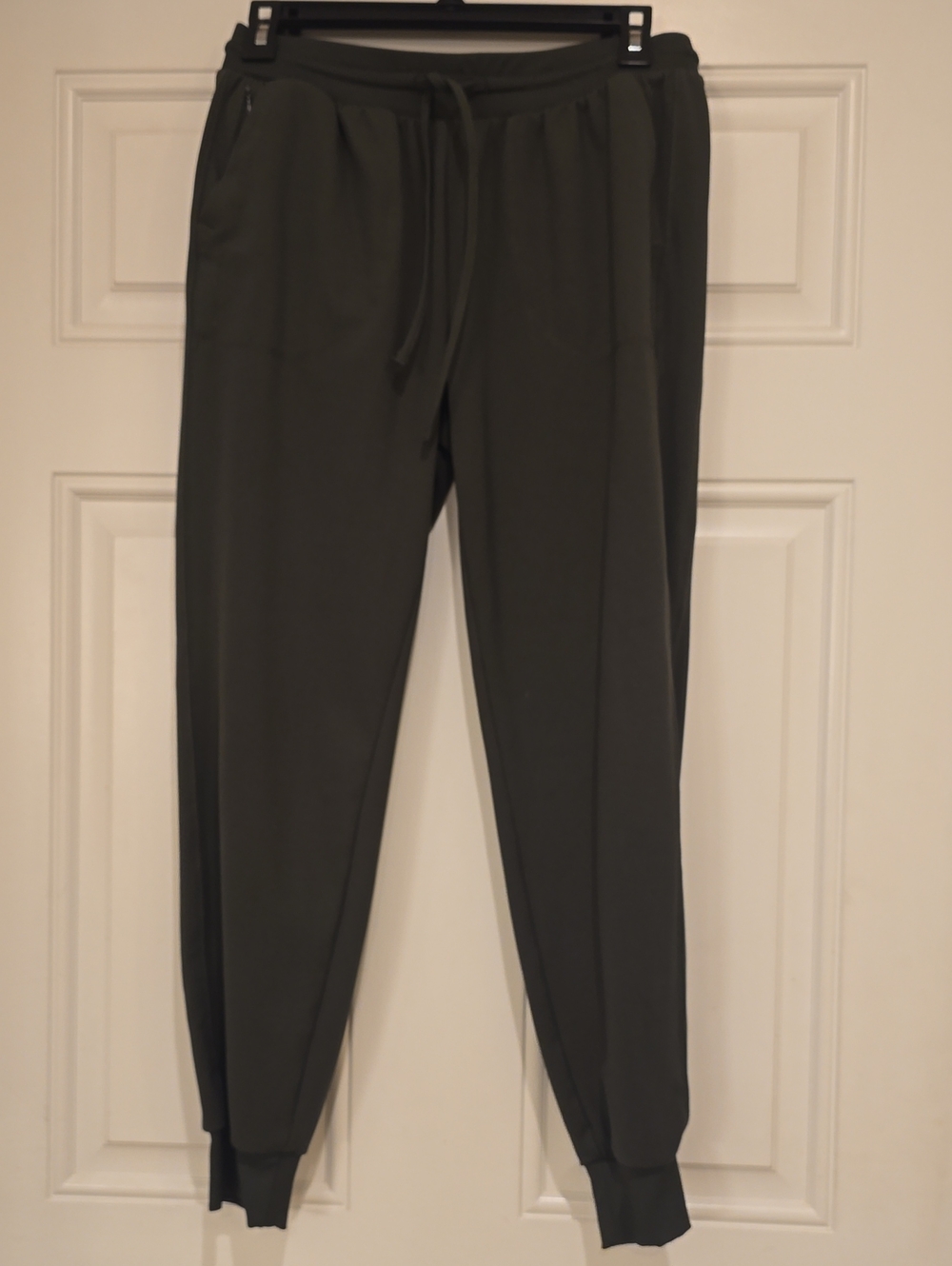 Women's Dark Olive Jogger Pants - Drawstring Waist